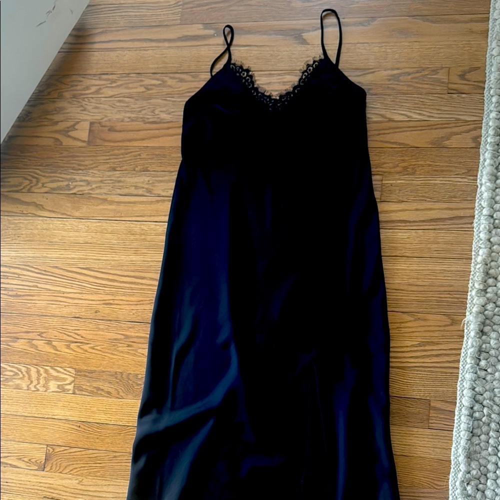 a new day Black Chemise Velvet Slip